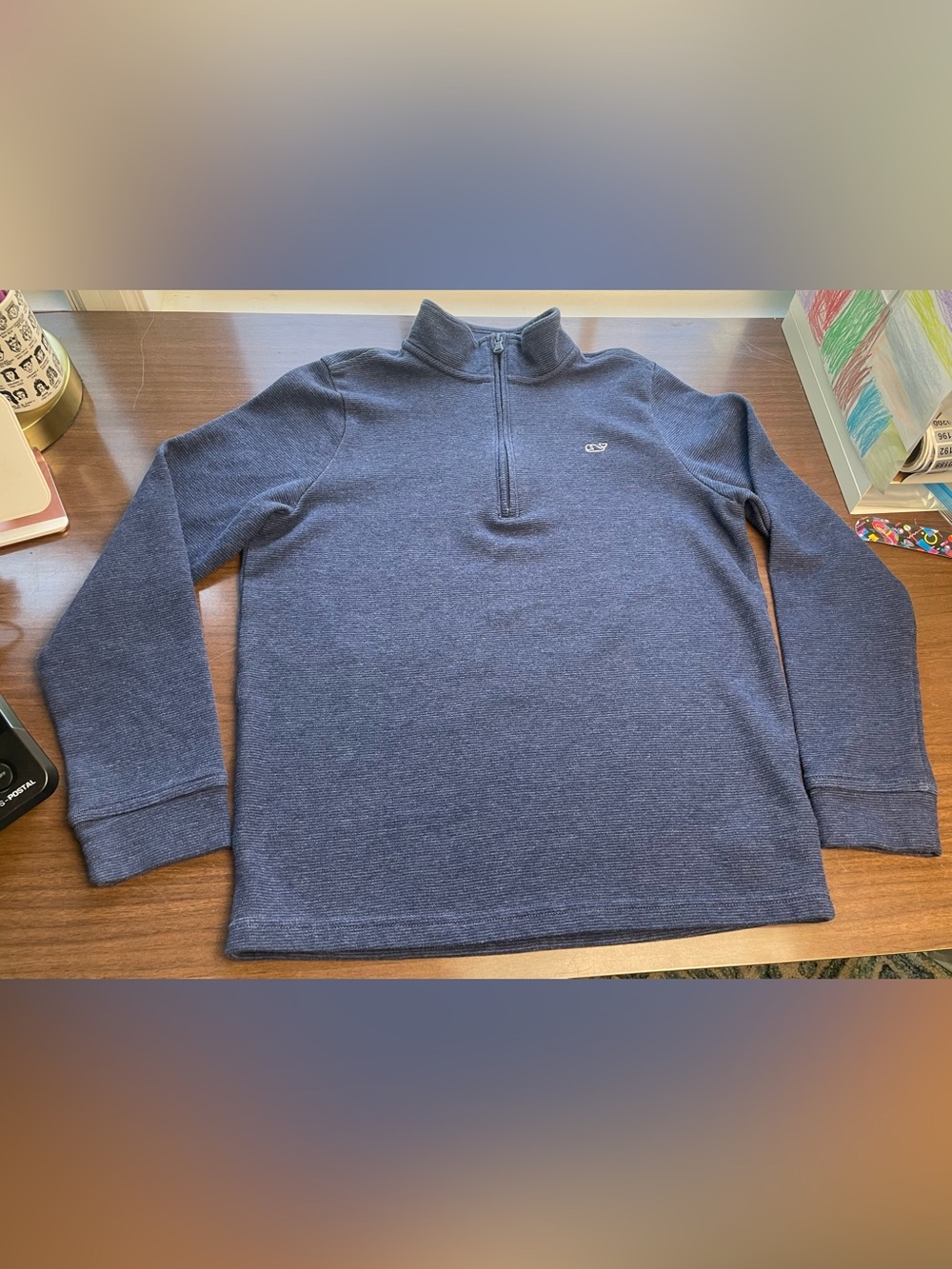 Kids Vineyard Vines Navy 1/4-Zip Pullover